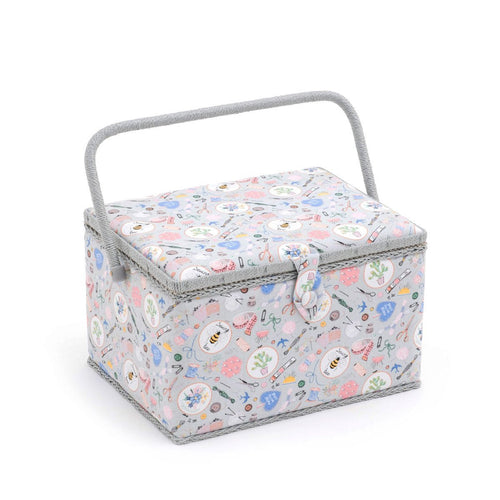 Large Sewing Bee Fabric Sewing Box from Groves, Hobby Gift MRL\286