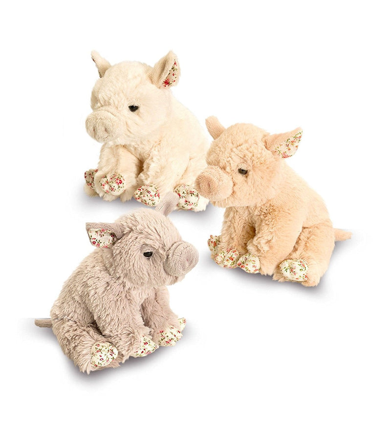 Belle Rose Pigs 18cm Soft Cuddly Plush Piglet Animal Toy Keel Toys