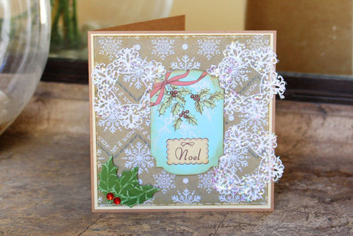 Tattered Lace Snowflake Doily, Silver