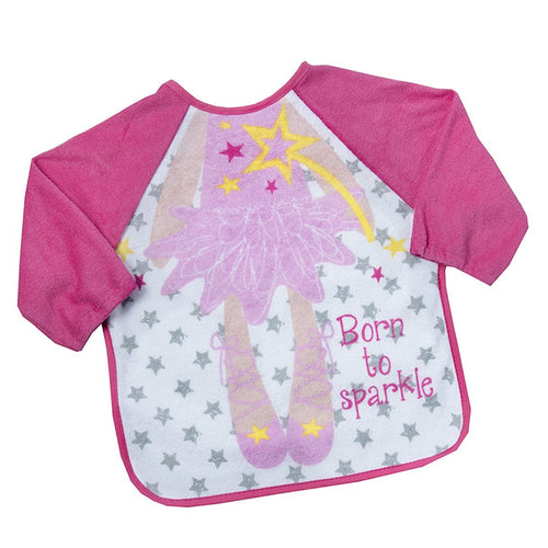 Baby Boys and Girls Novelty Terry Bib with Sleeves