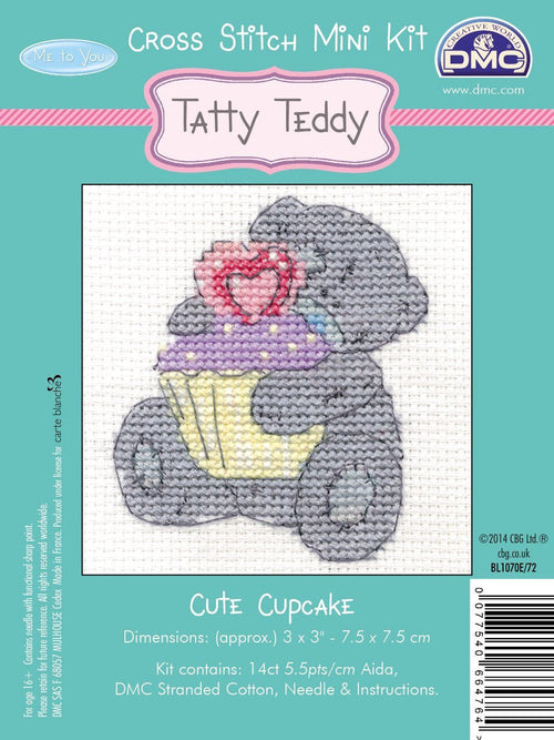 Me to you Cute Cupcake Mini Cross stitch Kit