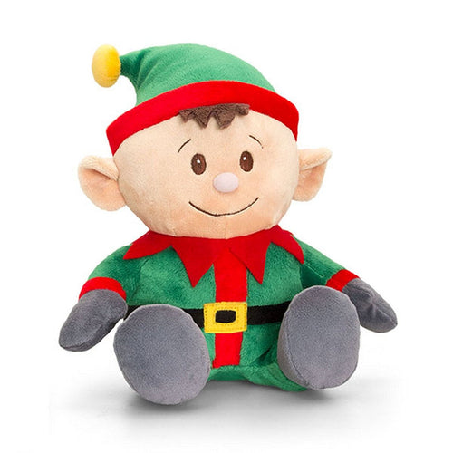 Keel Toys Sitting Christmas Elf Plush Toy