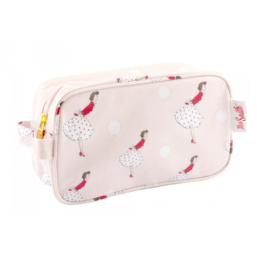 Pink 1950 Female Inspired Vintage Artwork Medium Wash / Toiletries / Cosmetics Bag