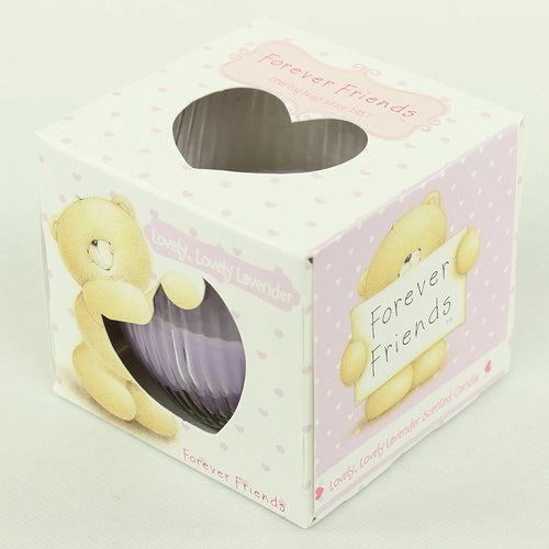 FOREVER FRIENDS 85g GLASS JAR SCENTED CANDLE SCENT CANDLES LOVELY LAVENDER NEW