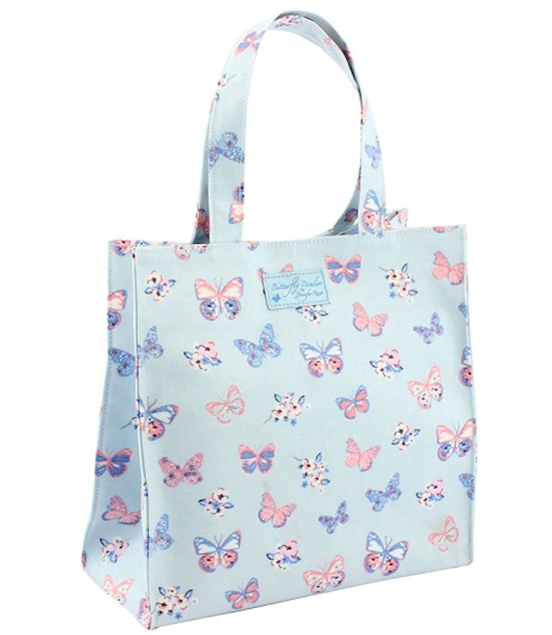 Lesser and Pavey Jennifer Rose Wipe Clean Laminated Canvas Butterfly Paradise Mini Shopper Bag