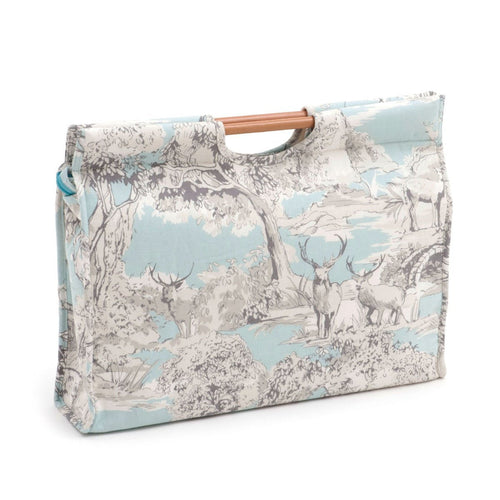 Hobby Gift 'Manor Toile' Craft Bag with Wooden Handle 11 x 42 x 30cm (d/w/h)