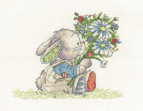 DMC Spring Bouquet 16 Count Cross Stitch Kit, Multi-Colour