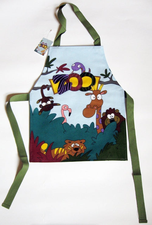 zoo painting apron