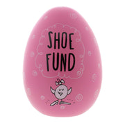 Egg Shaped Large Money Box - Shoe Fund