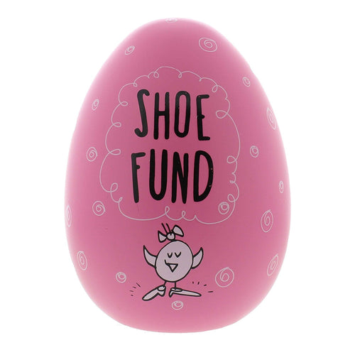 Egg Shaped Large Money Box - Shoe Fund