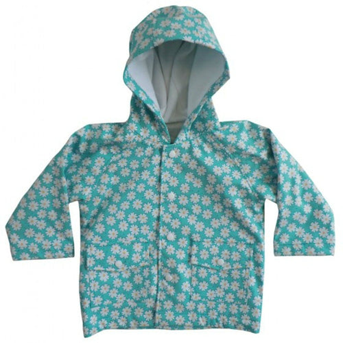 Powell Craft Big Girls Daisy Raincoat.blue