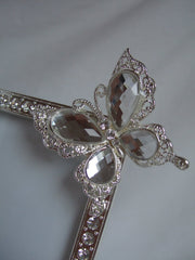 diamante butterfly photo frame 4"x 6"