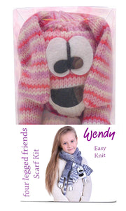Wendy Four Legged Friends Easy Knit Scarf Kit (Dog)
