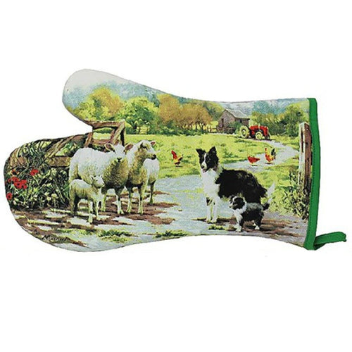 Leonardo Collie and Sheep Single Oven Mitt Macneil Studio LP92430