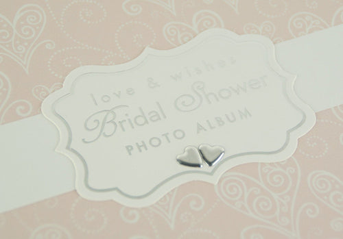 Love & Cherish Pearlised Paperwrap Bridal Shower Photo Album Wedding Gift