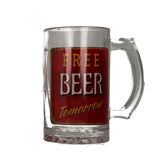 LESSER & PAVEY BEER GLASS STYLE - LP33257 (RED)