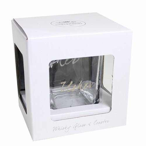 Wedding Usher Whisky Glass & Coaster Thank You Gift LP