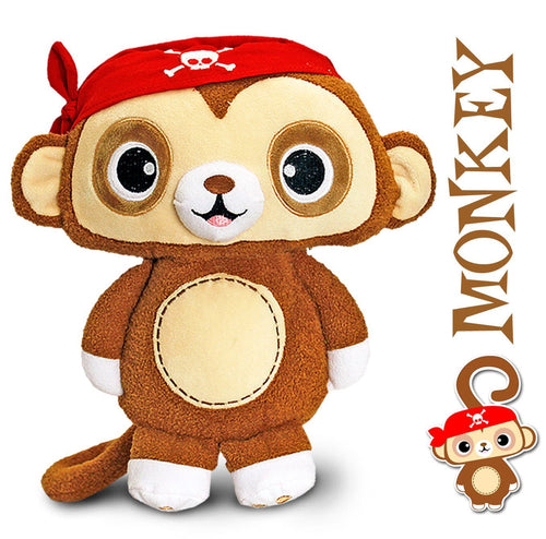 Pirate Monkey Soft Toy - 16cm - Toybox Collection