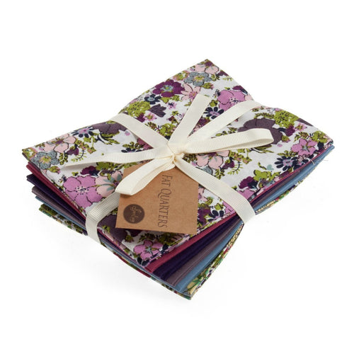 Fat Quarter Bundle: Cotton: 6 x 54cm x 45cm: Berry Floral