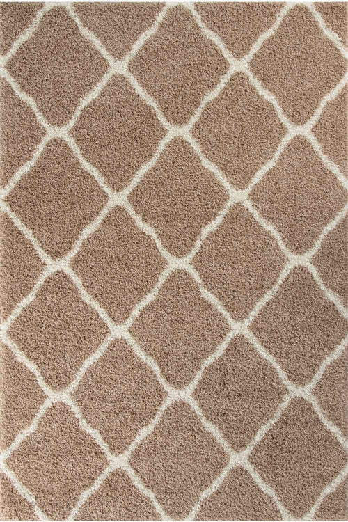 Moroccan Beige Shaggy Rug | 720