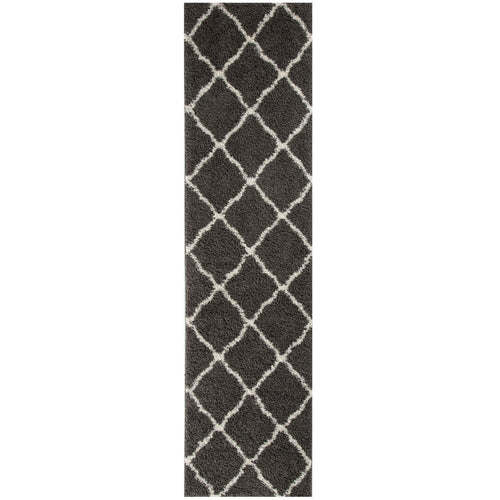 Moroccan Dark Grey Shaggy Rug | 740