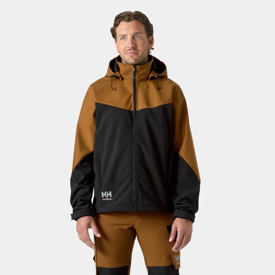 Helly Hansen 74290 Oxford Softshell Hooded Work Jacket