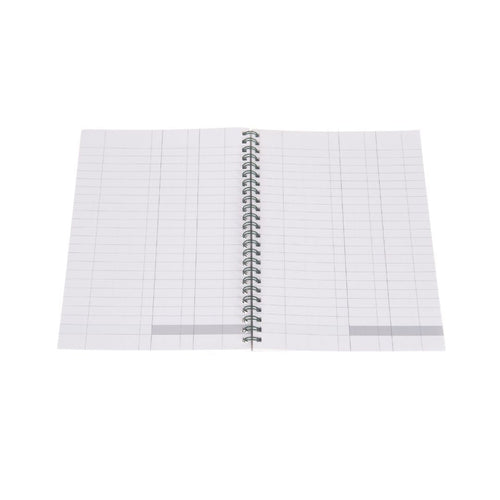 Ideal - A5 Cashbook Wiro Double Cash - 120 Pages  - Green (764)