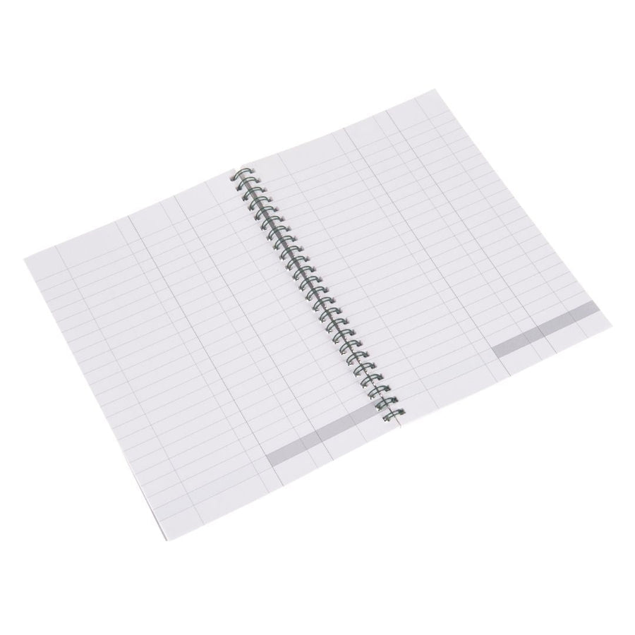 Ideal - A5 Cashbook Wiro Double Cash - 120 Pages  - Green (764)