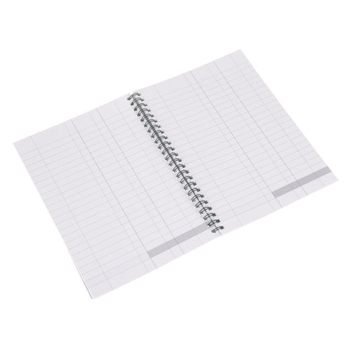 Ideal - A5 Cashbook Wiro Double Cash - 120 Pages  - Green (764)
