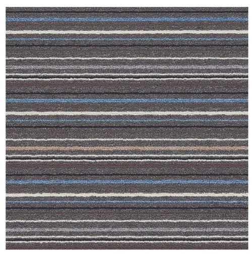 Stockholm Lead/Light Blue Washable Mat
