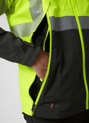 HELLY HANSEN 77203 ICU BRZ BREATHABLE HI-VIS SOFTSHELL JACKET