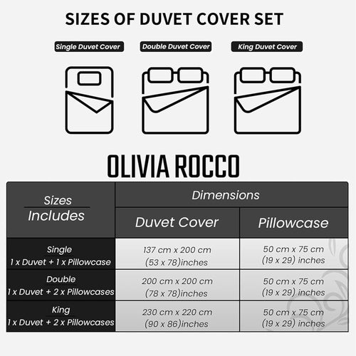 OLIVIA ROCCO Ribbed Fleece Reversible Teddy Duvet Set OEKO-TEX Certified Multiple Sizes