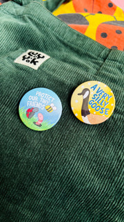 Eco-Warrior Gift Pin Badge or Magnet- Protect Bugs