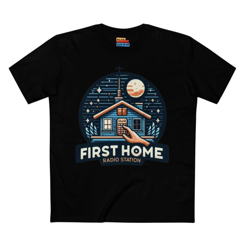 First Home Radio Station Graphic Tee - Celebrate Unity and Nostalgia