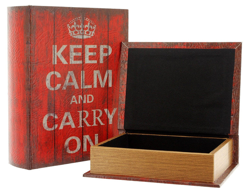 Keep Calm Wooden Book Box