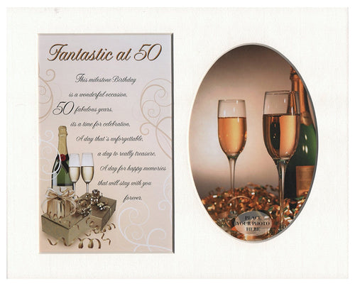 Fantastic at 50 Special Keepsake Photo Frame Mount