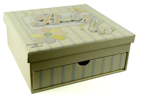 laura darrington baby shower keepsake box with album set patchwork collection