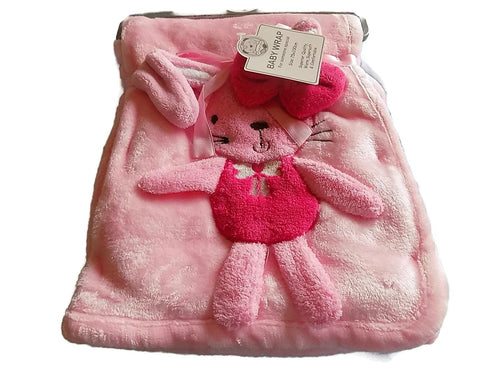 Baby 3d Wrap/Blanket - Bunny Color Pink 917