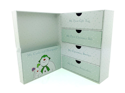 Baby's First Christmas Memories Keepsake Box Raymond Briggs Snowman