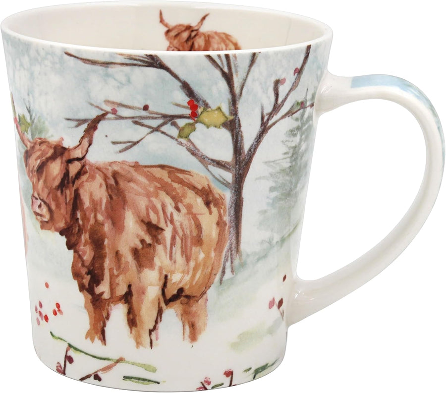 The Leonardo Collection Highland Cow Mug for Hot Drinks Coffee Cups