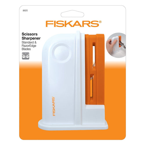 Fiskars Universal Scissor Sharpener, Plastic, Orange/White