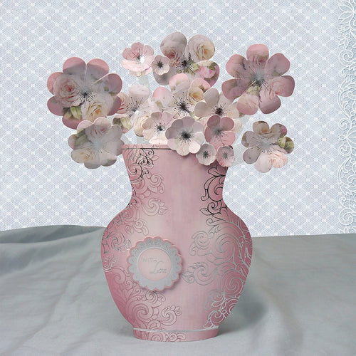 Frosted Florals Premium Card Kit-Pop-Up Vase