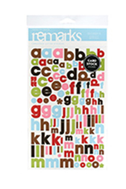 American Crafts Remarks Cardstock Stickers, Sotheby's Color Set 4