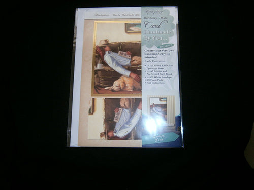 hunkydory handmade by you card kit quality time birthday-male