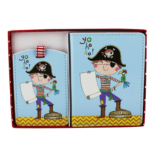 Rachel Ellen Collection Passport & Luggage Tag - Pirate Design