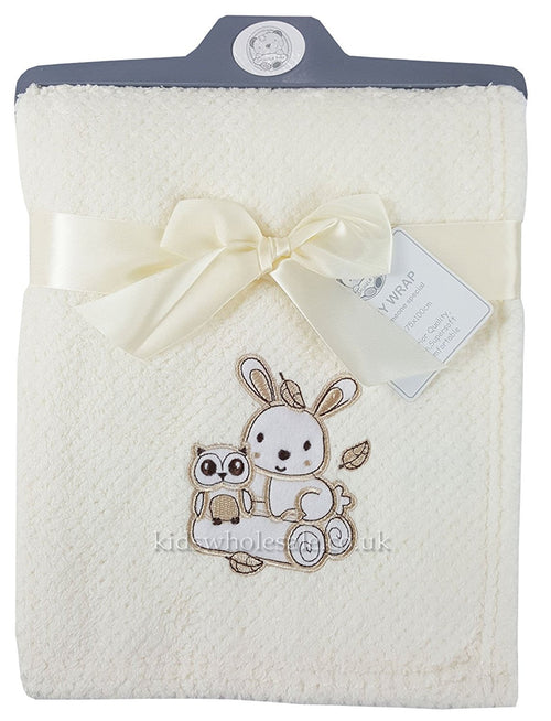 Baby Boys Girls Soft Touch Waffle Blanket Wrap In Multi Colours