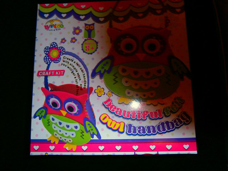 beautiful felt owl handbag craft kit