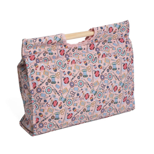 HobbyGift MR4687/187 Contemporary Notions Craft Bag/Wooden Handles 11x42x31½cm