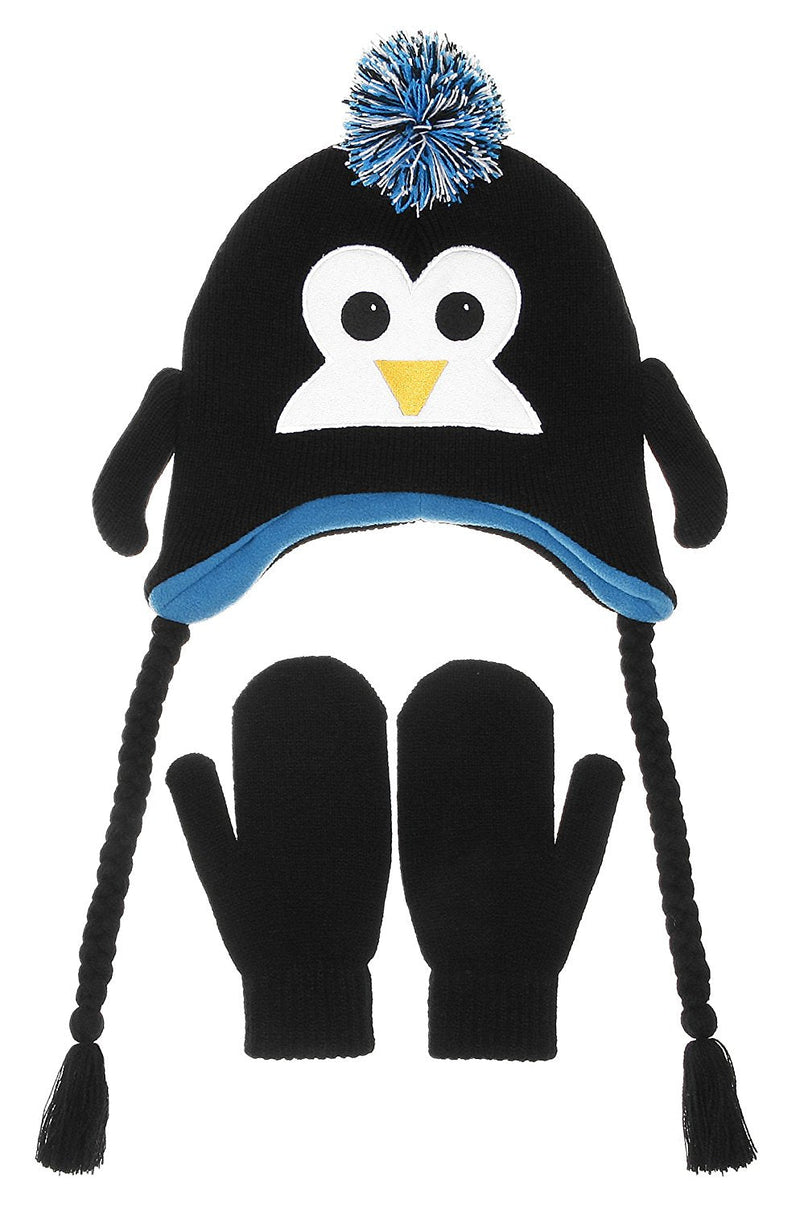 Nuzzles Hat/Mittens Penguin