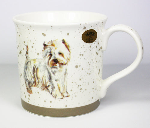West Highland Terrier Fine China Mug and Coaster Set by Lesser & Pavey